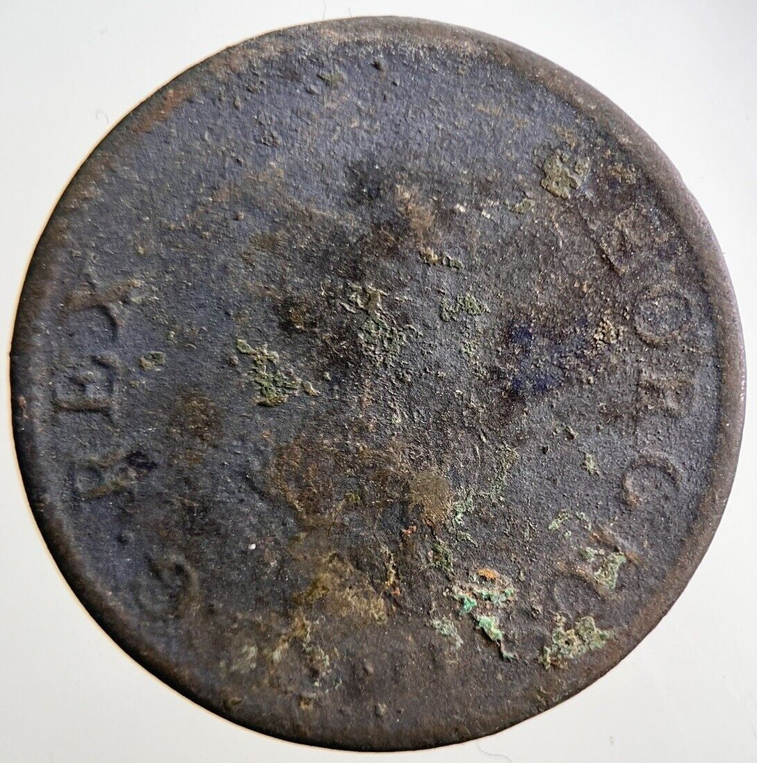 Irish Hibernia Half - Penny Coin George III | Fair Grade | a3702