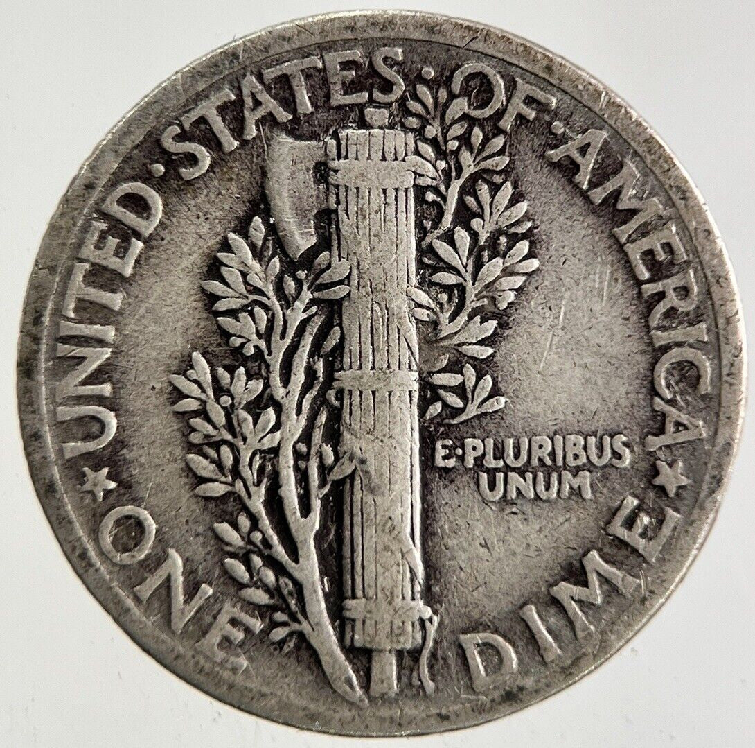 1937 US USA Mercury Dime Silver Coin | Fine Collectable Grade
