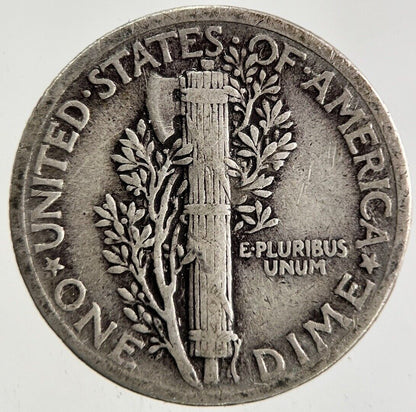 1937 US USA Mercury Dime Silver Coin | Fine Collectable Grade