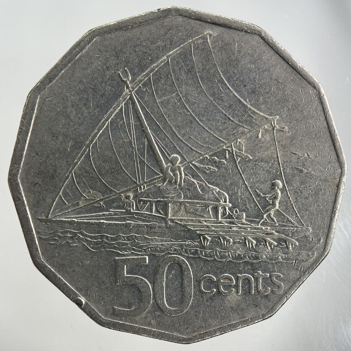 1990 Fiji 50 Cents Coin | Fine Collectable Grade
