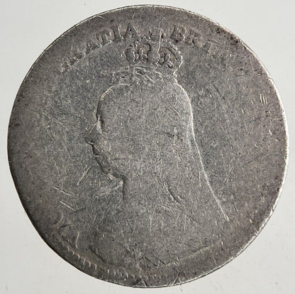 1890 Victoria Silver Threepence Coin | Fair Grade