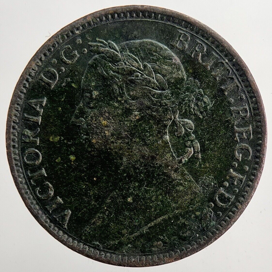 1882 - H Victoria Farthing Coin | Very High Grade | a5831