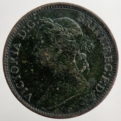 1882 - H Victoria Farthing Coin | Very High Grade | a5831