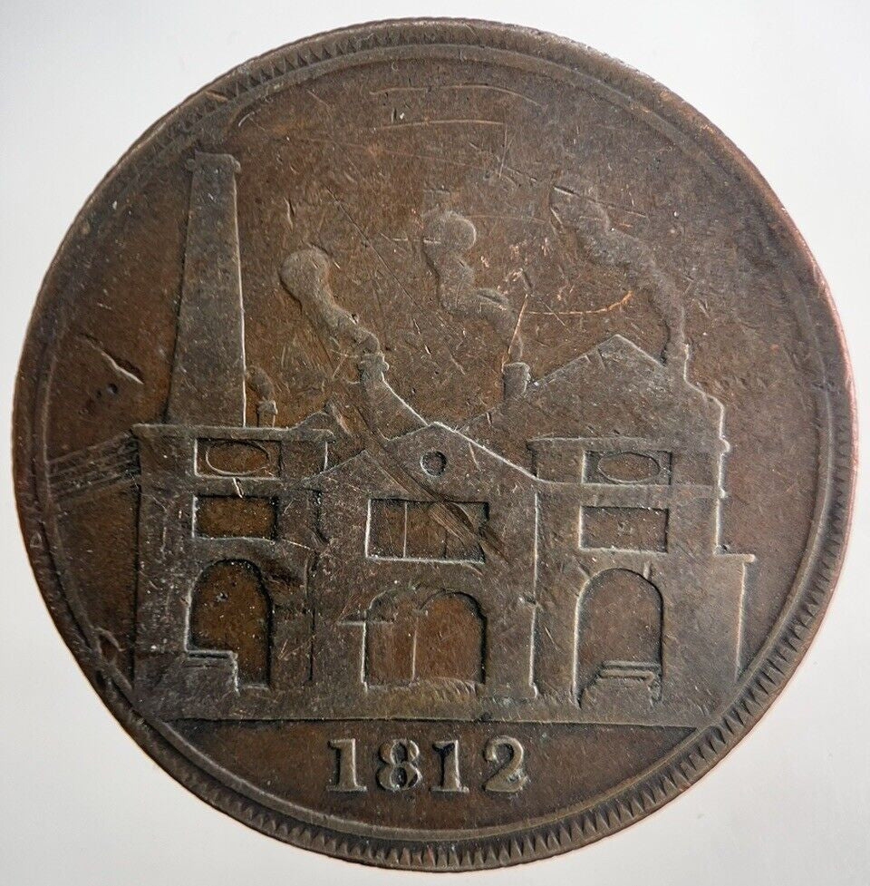 1812 Hull Lead Works One Penny Token Coin | Collectable Grade