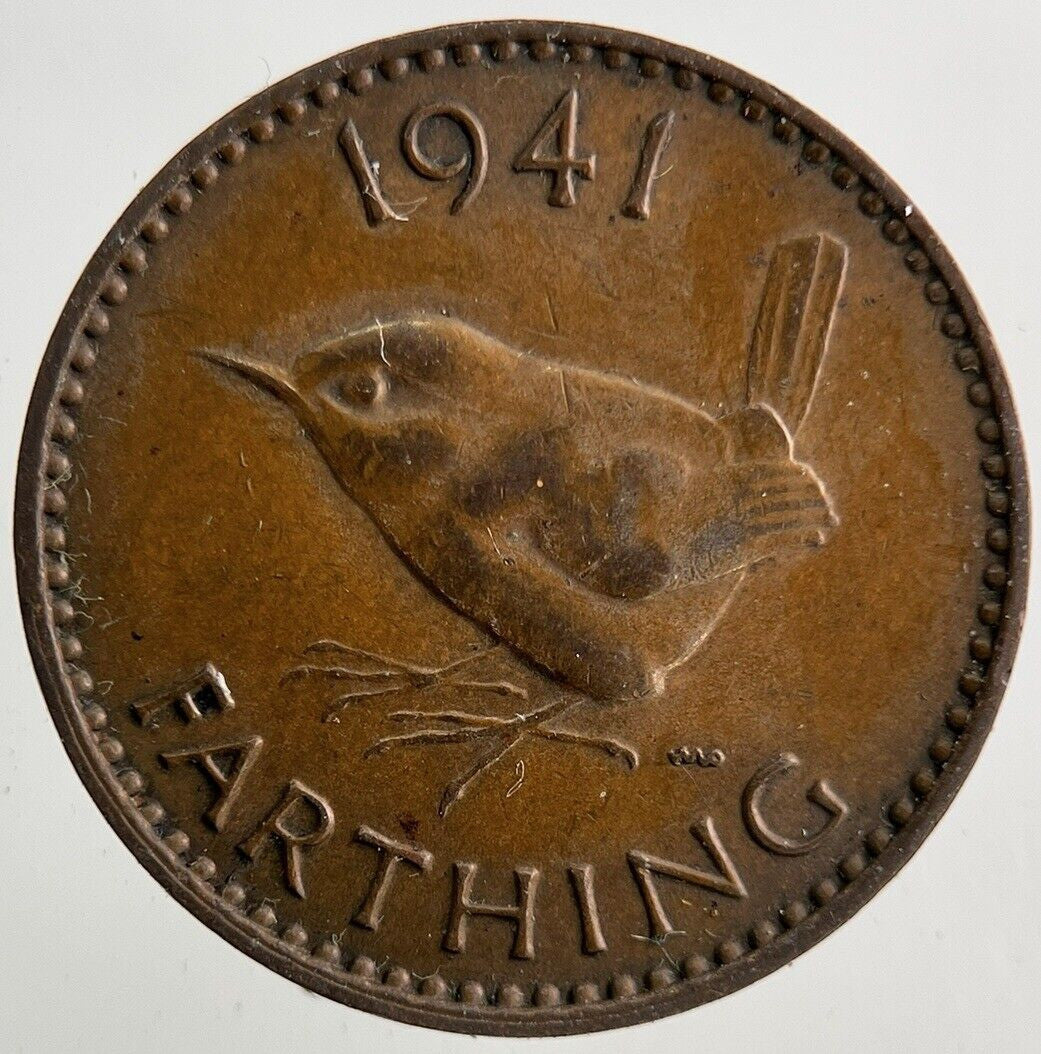 1941 George VI Farthing Coin | Fine Collectable Grade