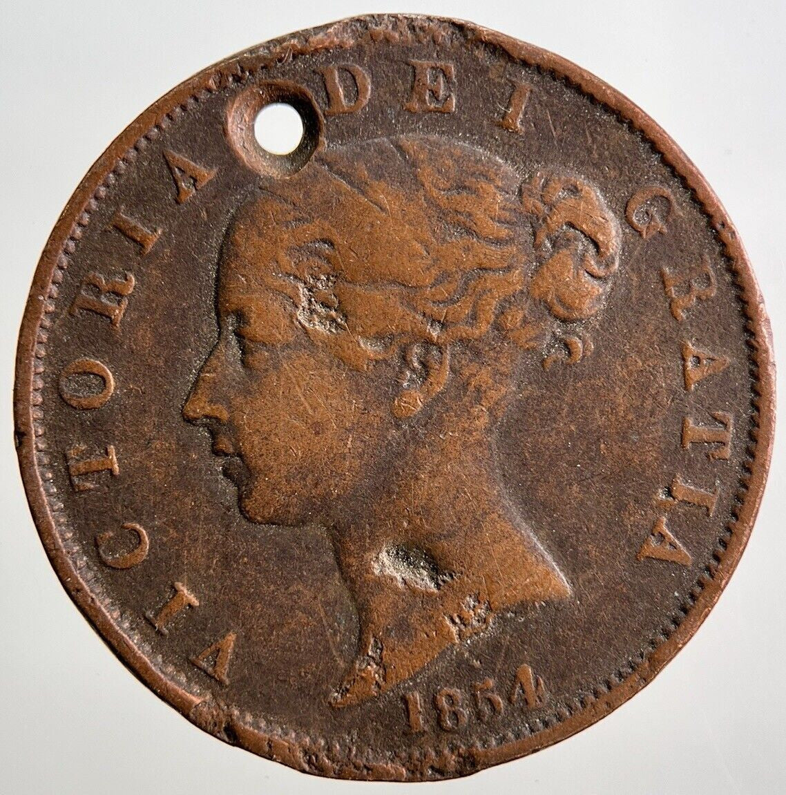 1854 Victoria Half - Penny Coin | Collectable Grade | a3398