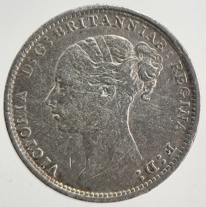 1884 Victoria Threepence Silver Coin | Fine Collectable Grade | a4848