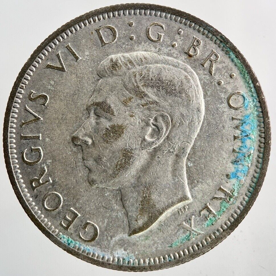 1941 George VI Half - Crown Silver Coin | Fine Collectable Grade