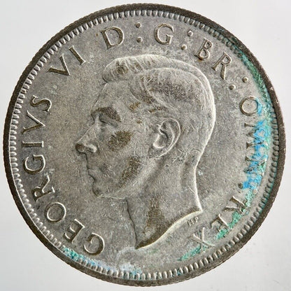 1941 George VI Half - Crown Silver Coin | Fine Collectable Grade