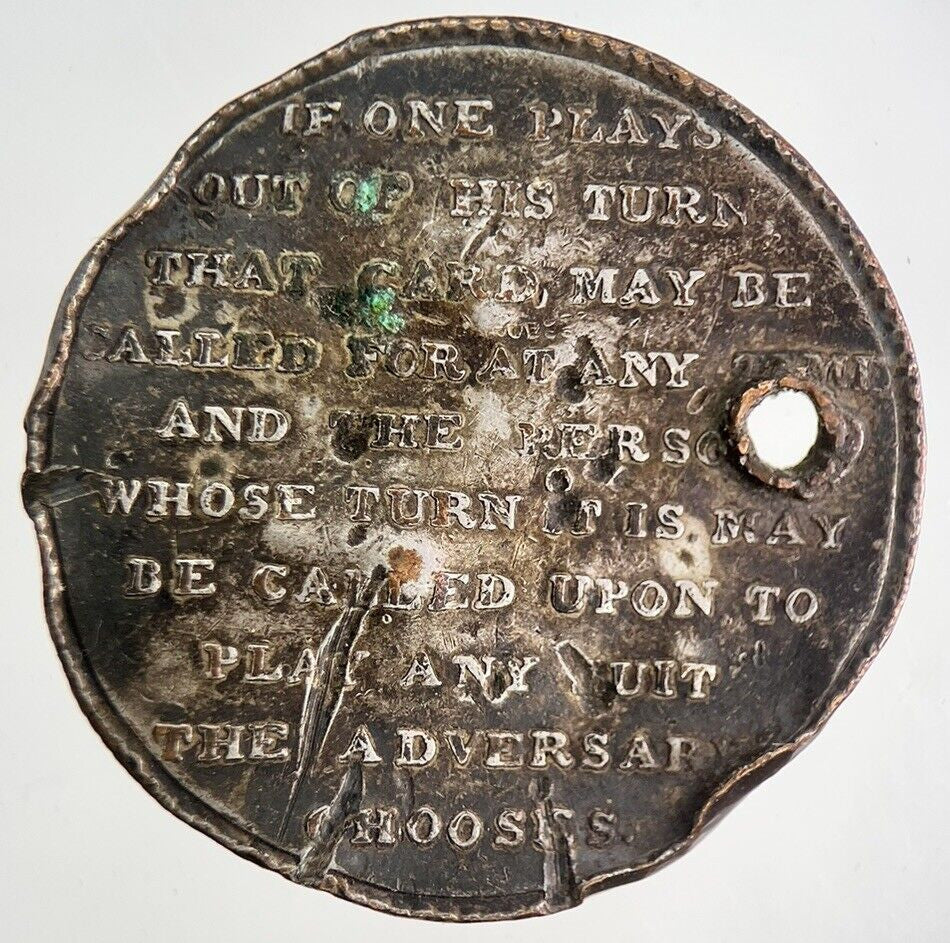 Matthews On The Game Of Whist Thomason Patent Token Coin | Collectable Grade