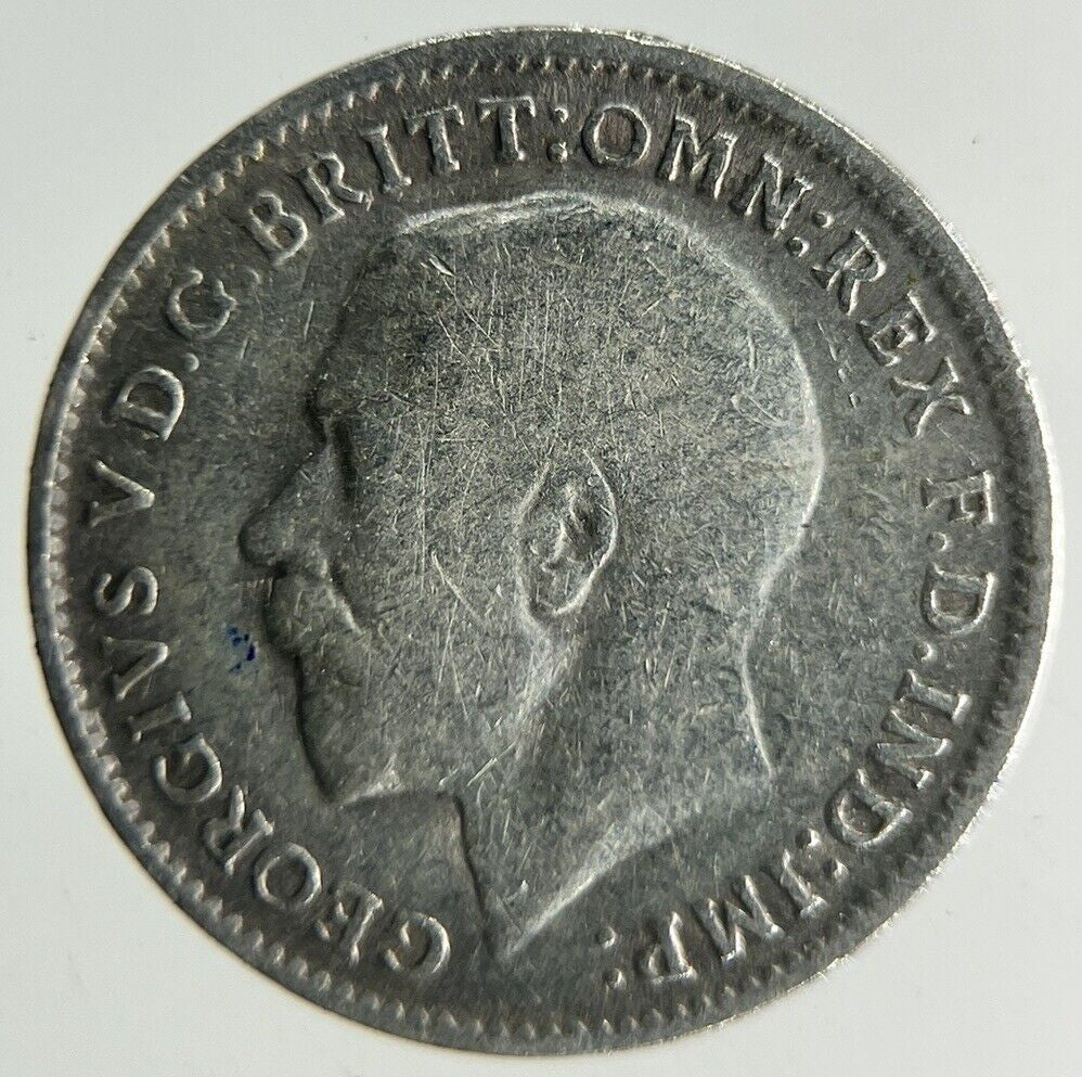 1918 George V Threepence Silver Coin | Fine Collectable Grade
