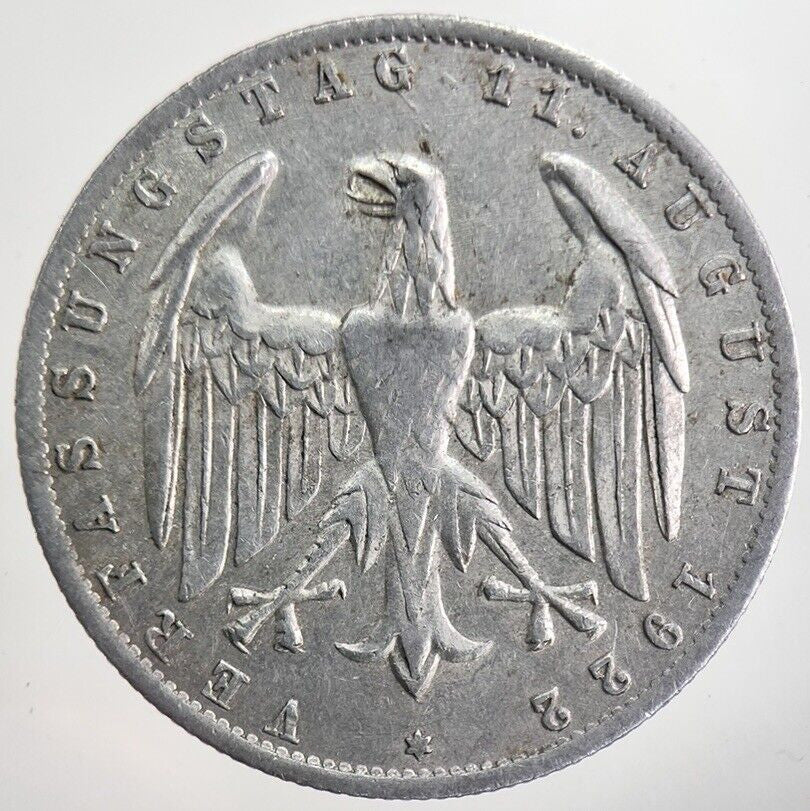 1922 - A Germany 3 Mark Coin | Very High Grade | a8227