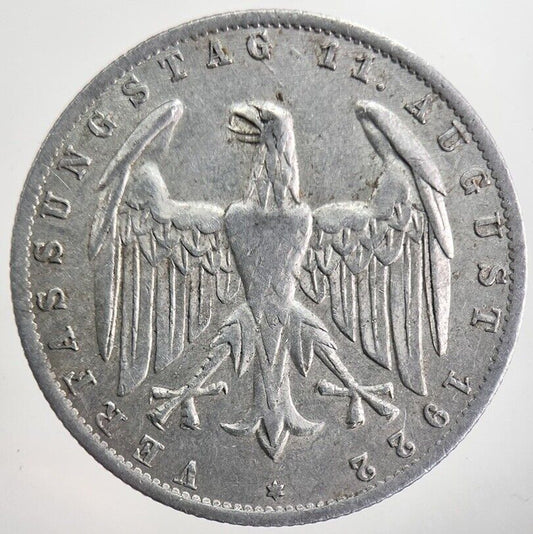 1922 - A Germany 3 Mark Coin | Very High Grade | a8227
