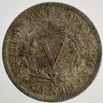 1911 US USA Nickel V 5 Cents Coin | Fair Grade
