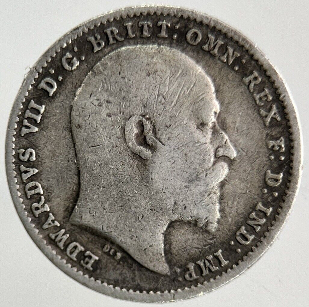 1902 Edward VII Threepence Silver Coin | Collectable Grade