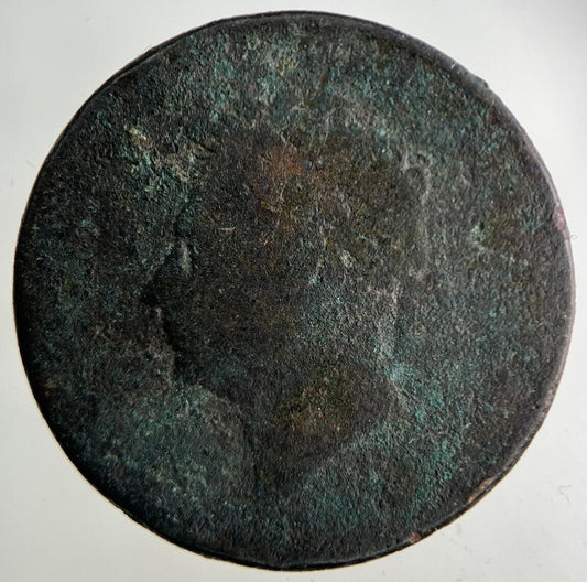 British George IV Half - Penny Coin | Fair Grade