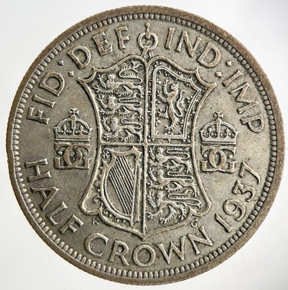 1937 George VI Half - Crown Silver Coin | Fine Collectable Grade
