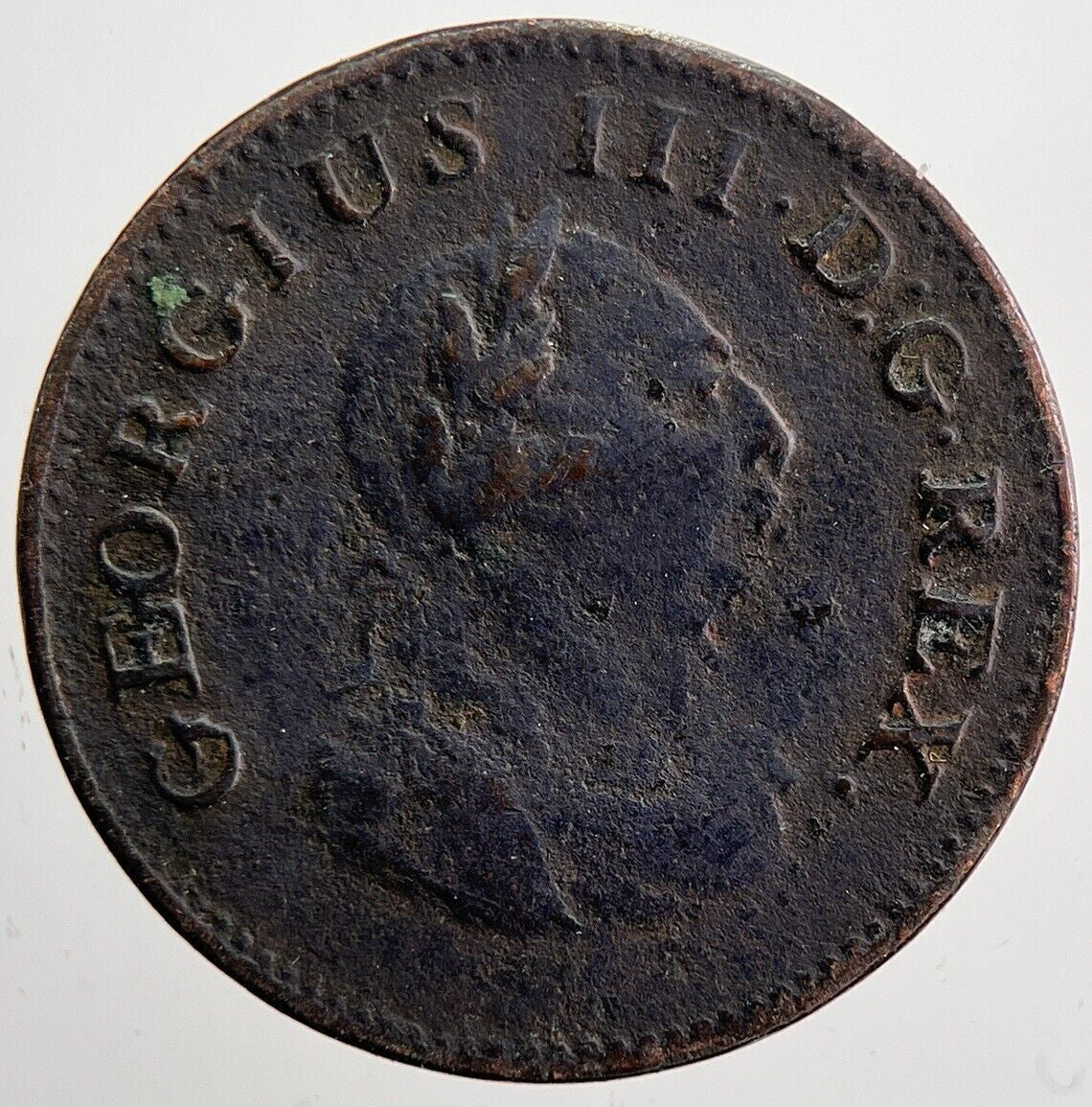 1806 Irish George III Hibernia Farthing Coin | Fine Collectable Grade | a6020
