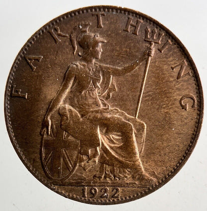 1922 George V Farthing Coin | Very High Grade