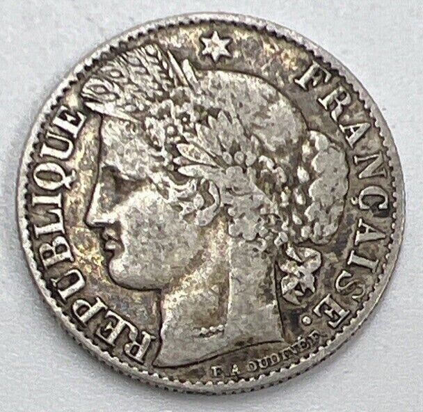 1894 - A 50 Centimes France Silver Coin | Fair Grade