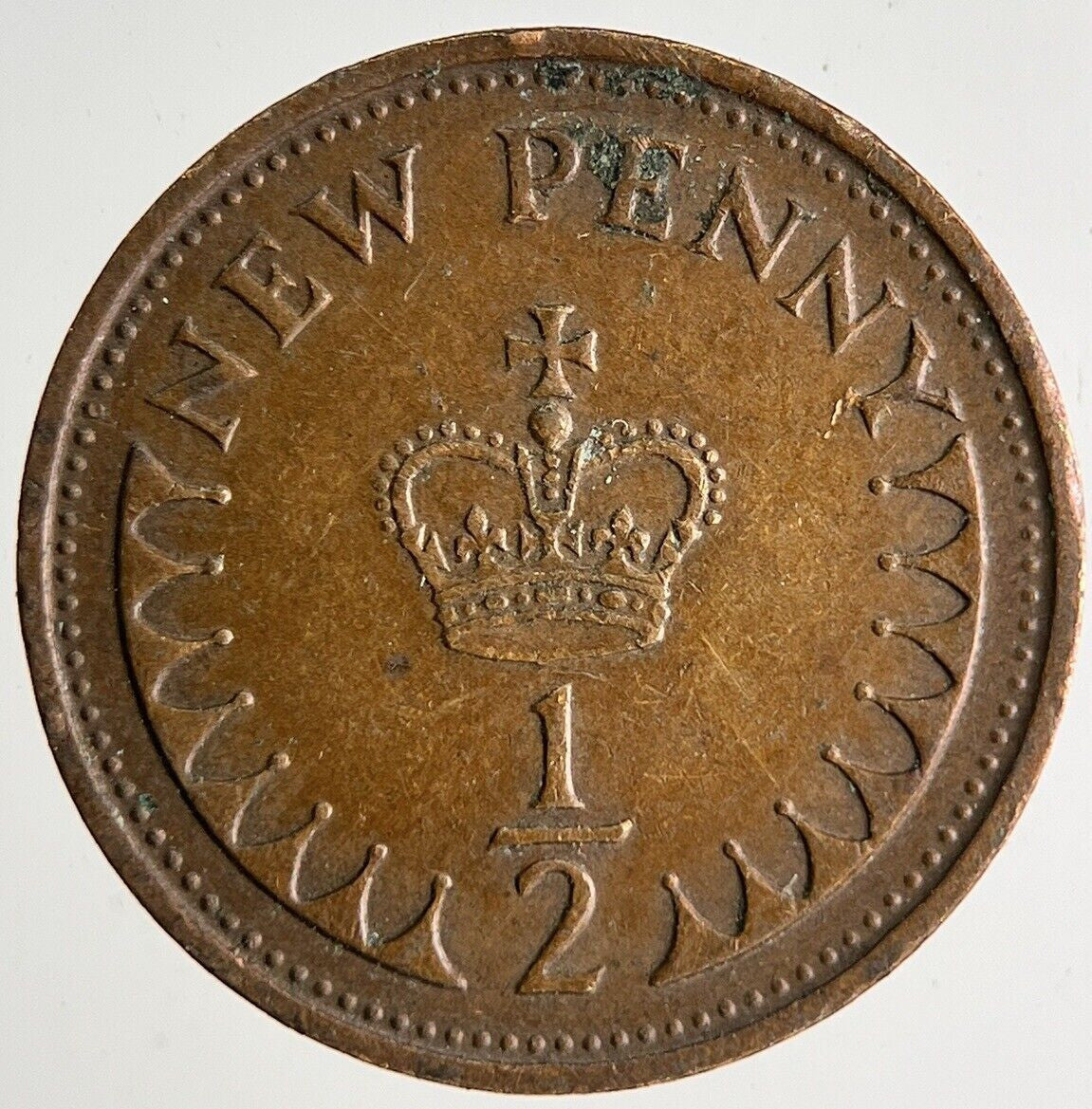 1971 Elizabeth II New 1/2 Half - Penny Coin | Very High Grade