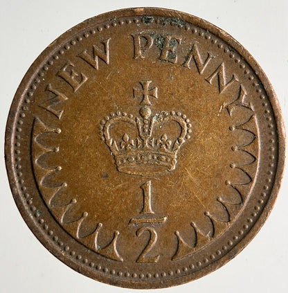 1971 Elizabeth II New 1/2 Half - Penny Coin | Very High Grade