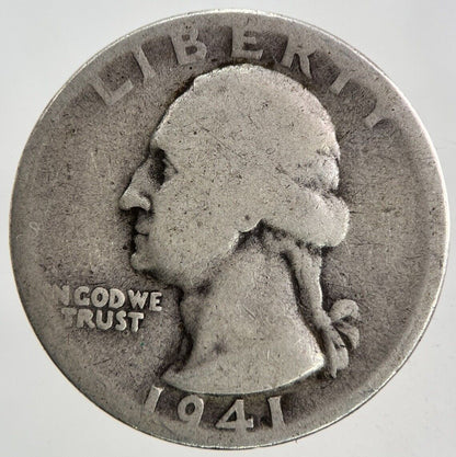 1941-S US USA Quarter Dollar Silver Coin | Collectable Grade