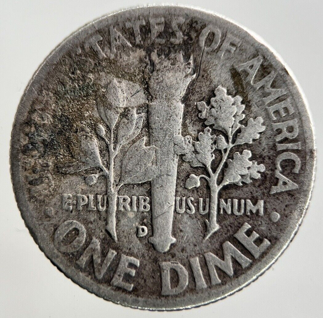 1948 - D US USA Roosevelt One Dime Silver Coin | Collectable Grade