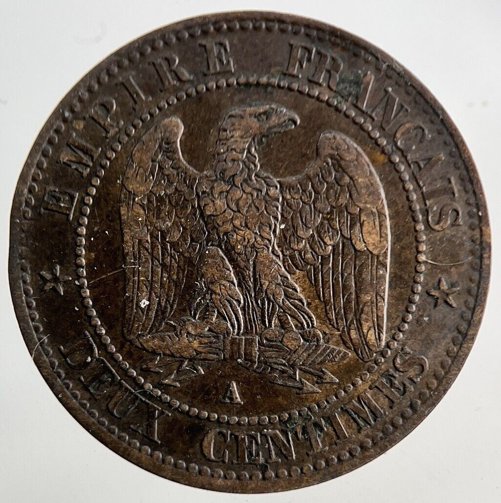 1855 France Deux 2 Centimes Coin | Very High Grade