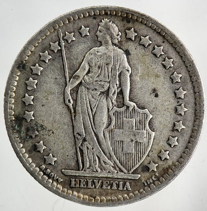 1943 Switzerland Swiss 1 Franc Silver Coin | Fine Collectable Grade