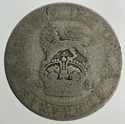 1921 George V Sixpence Silver Coin | Fair Grade