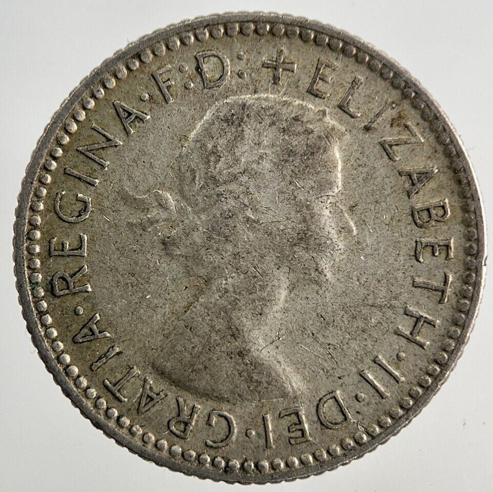 1955 Australia Sixpence Silver Coin | Fine Collectable Grade