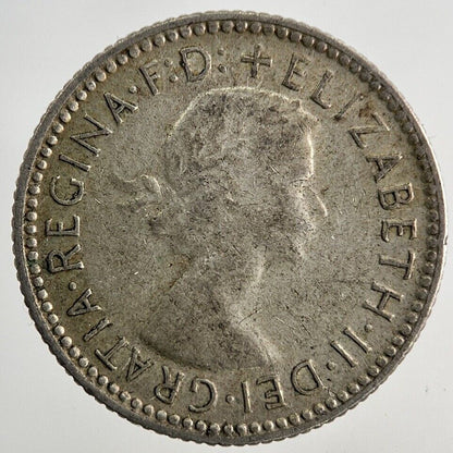 1955 Australia Sixpence Silver Coin | Fine Collectable Grade