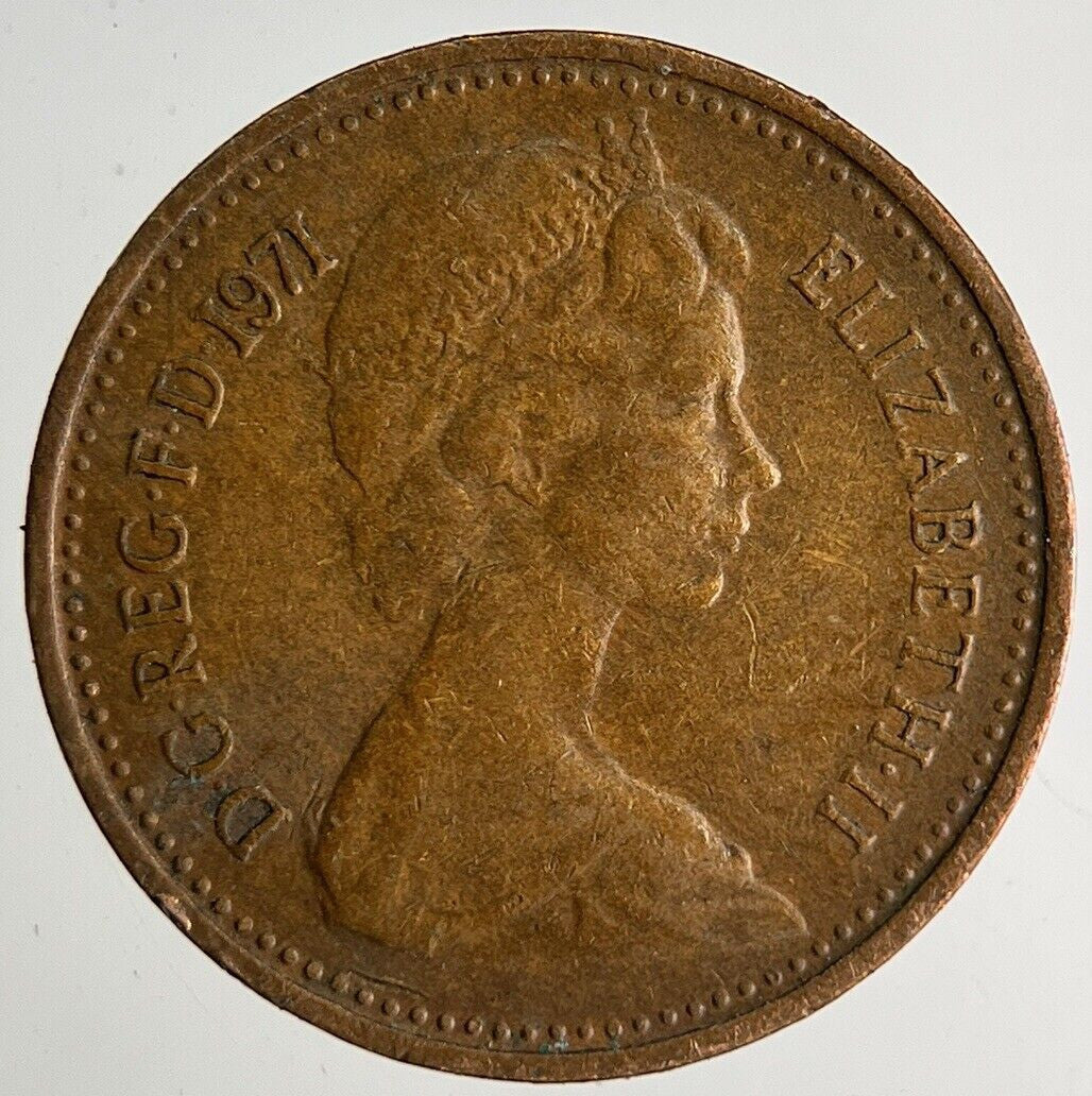1971 Elizabeth II New 1/2 Half - Penny Coin | Very High Grade