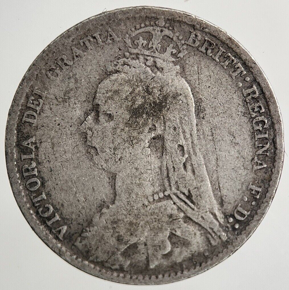 1892 Victoria Sixpence Silver Coin | Collectable Grade | a5586