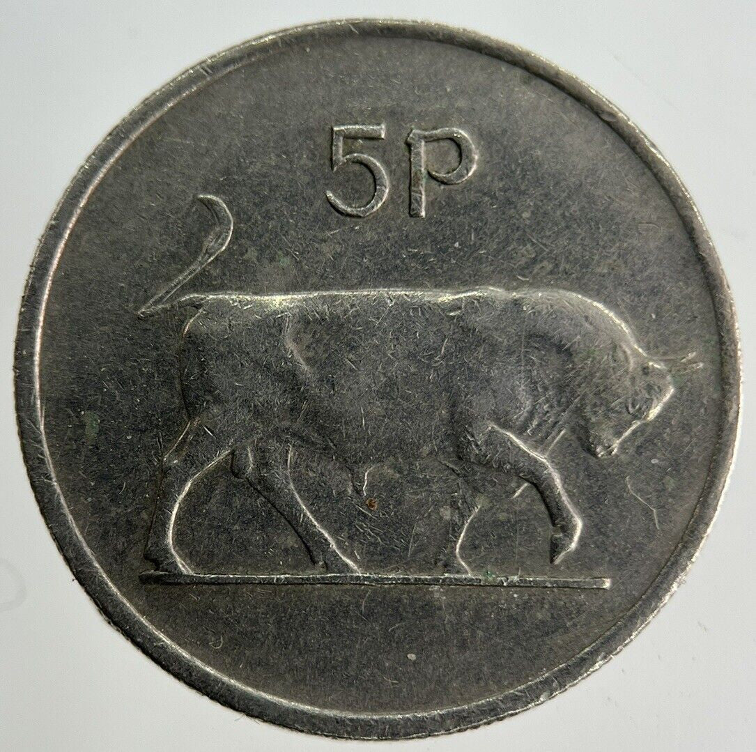 1976 Irish 5p Five - Pence Coin | Fine Collectable Grade