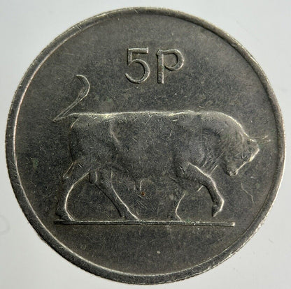 1976 Irish 5p Five - Pence Coin | Fine Collectable Grade
