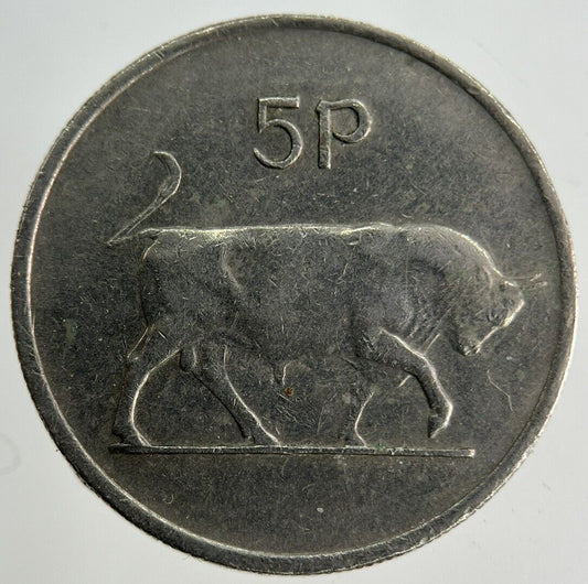 1976 Irish 5p Five - Pence Coin | Fine Collectable Grade