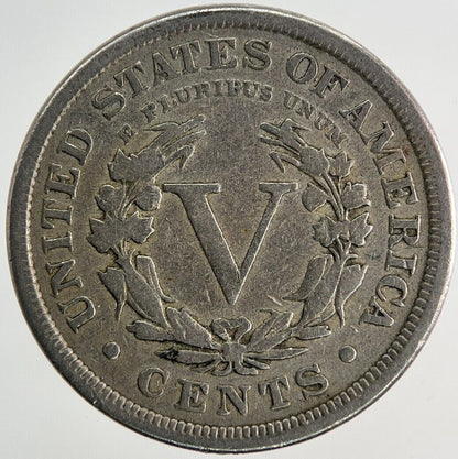 1897 US USA Liberty V 5 Cents Nickel Coin | Fine Collectable Grade