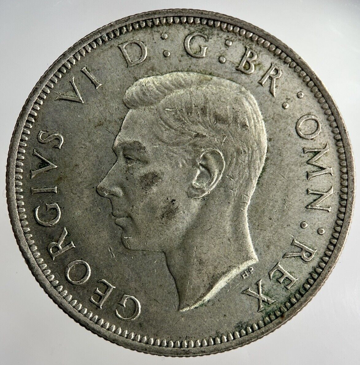 1946 George VI Half - Crown Silver Coin | Fine Collectable Grade