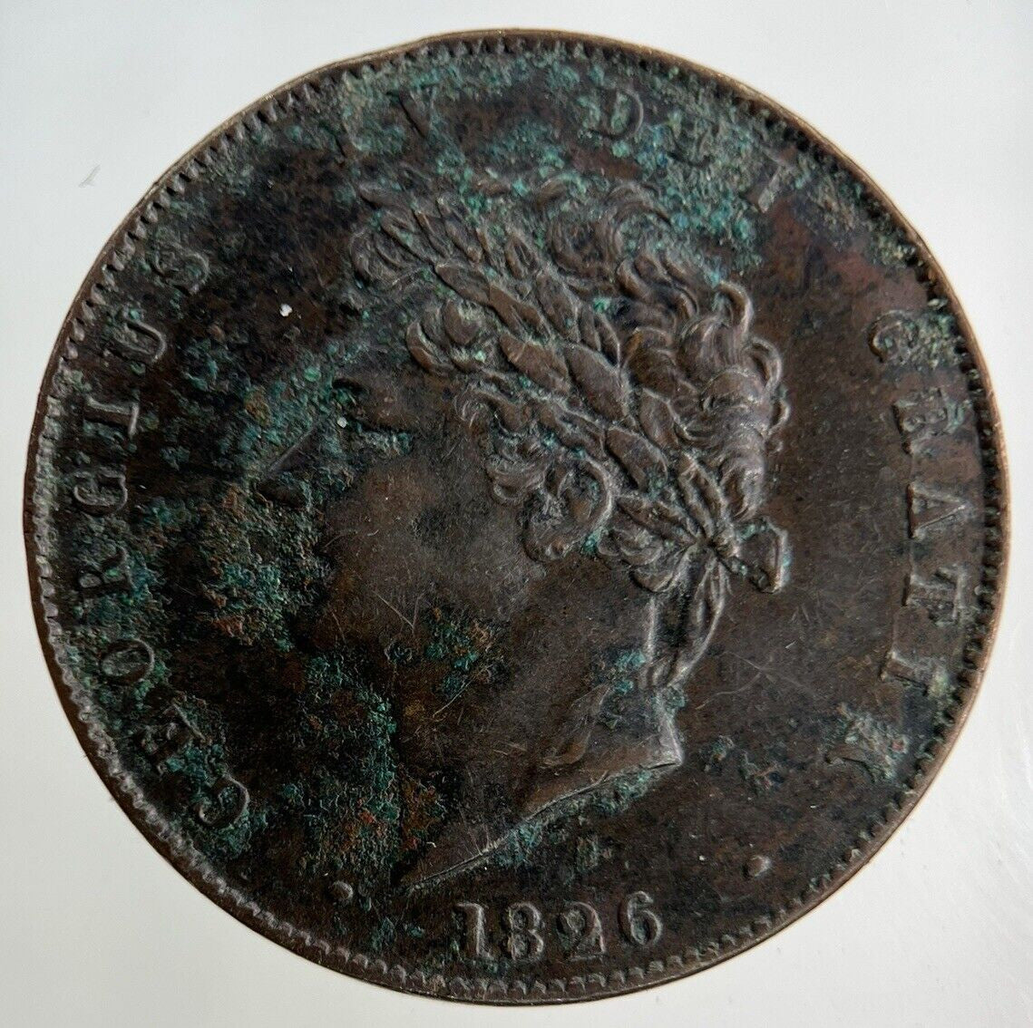 1826 George IV Half - Penny Coin | Very High Grade