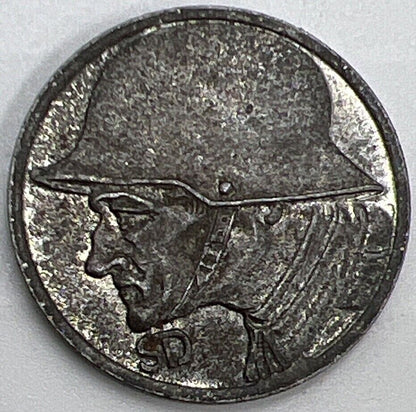 1918 10 Stadt-Duren Pfennig Austria German Helmet Coin | Collectable Grade
