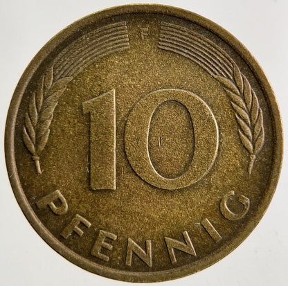 1980 Germany 10 Pfennig Coin | Fine Collectable Grade