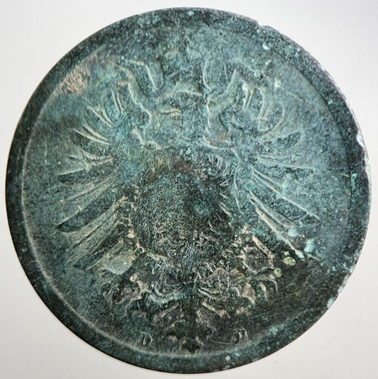 1875 - D Germany 2 Pfennig Coin | Collectable Grade | a3080