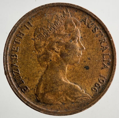 1966 Australia 1 Cent Coin | Fine Collectable Grade