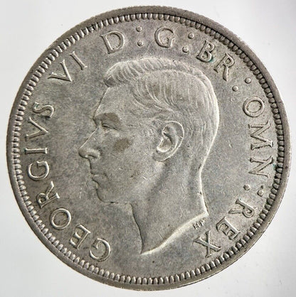 1942 George VI Half - Crown Silver Coin | Very High Grade