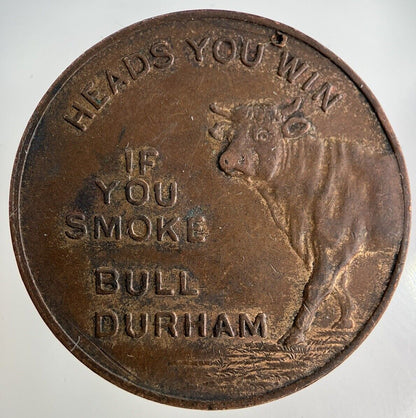 British Bull Durham Heads Tails Token Coin | Collectable Grade