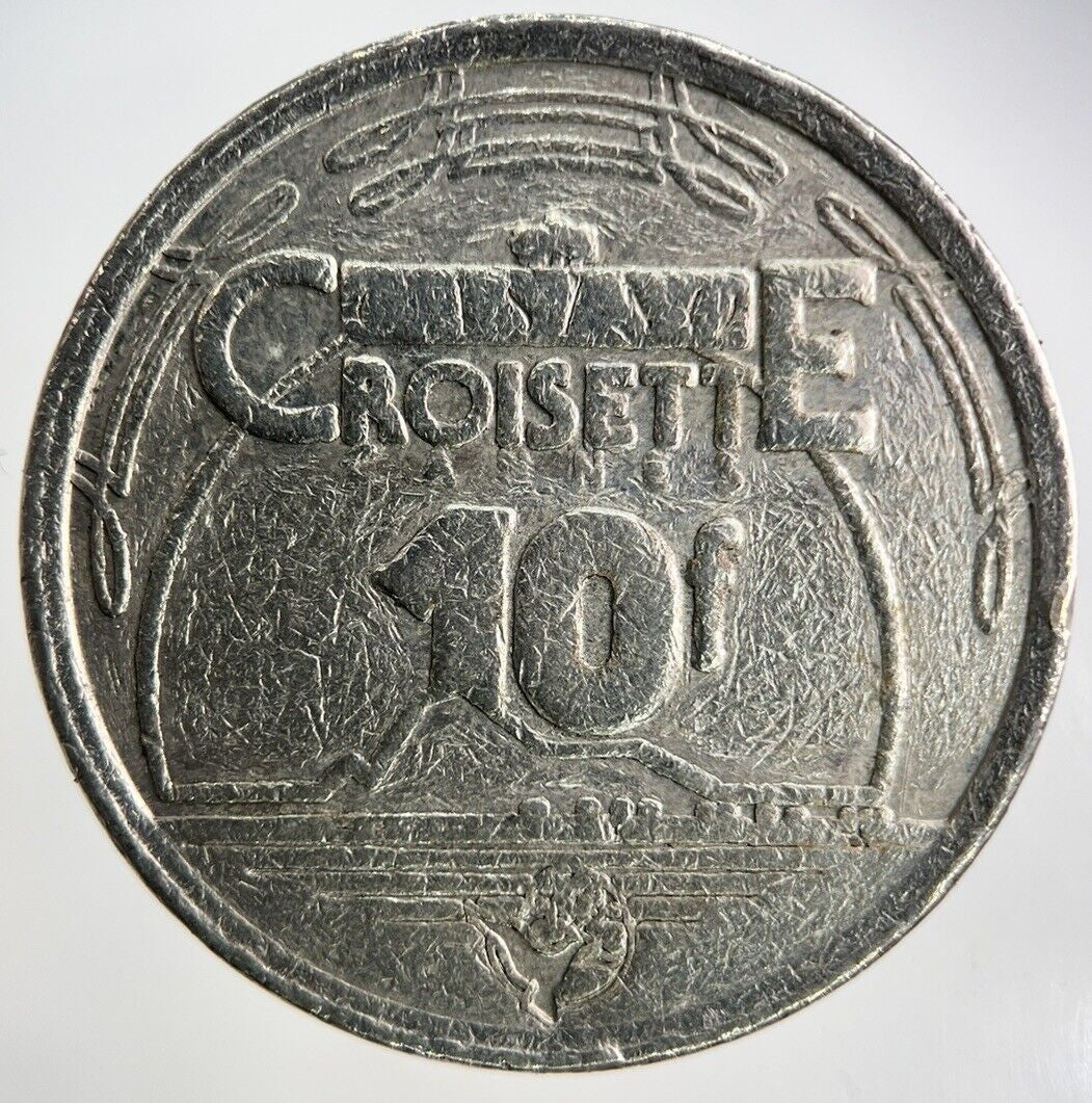 Croisette 10 F Casino Token Coin | Fine Collectable Grade