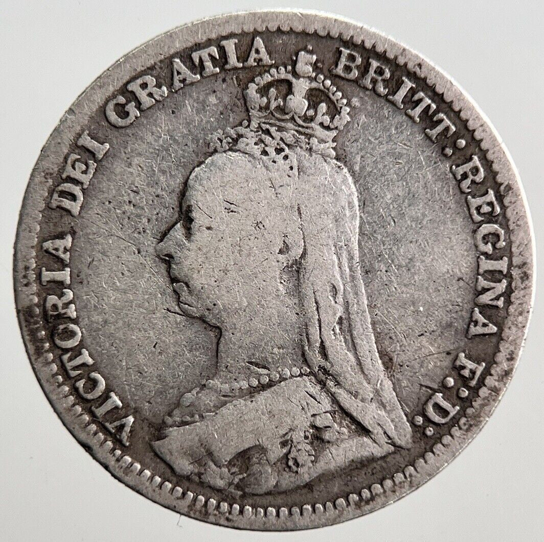 1891 Victoria Threepence Silver Coin | Collectable Grade | a3036