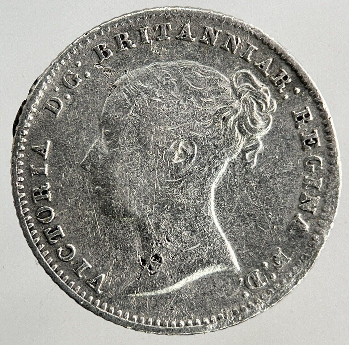 1855 Victoria Groat Four-Pence Silver Coin | Fine Collectable Grade